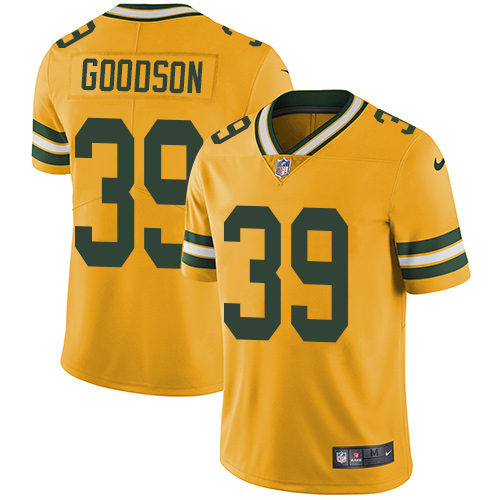 Nike Packers #39 Demetri Goodson Yellow Men's Stitched NFL Limited Rush Jersey - Click Image to Close
